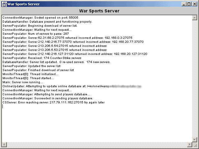 Screenshot of the Application